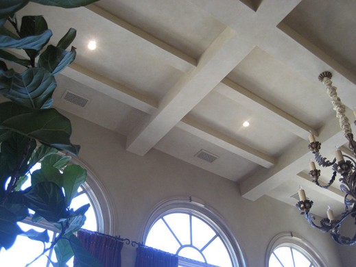 20 Fauxed ceiling & plastered walls Calabasas